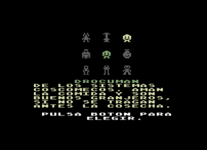 C64 M.U.L.E. Spanish Character Selection